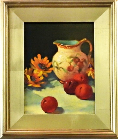 Mexican Pitcher With Fruit by Shirley Peel