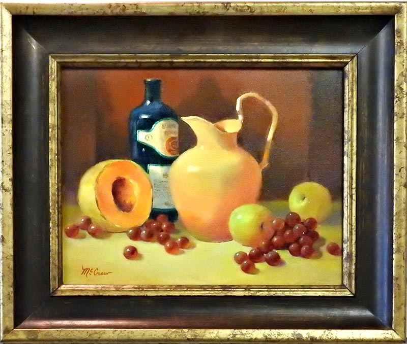 Still Life With Orange Pitcher by Shirley Peel