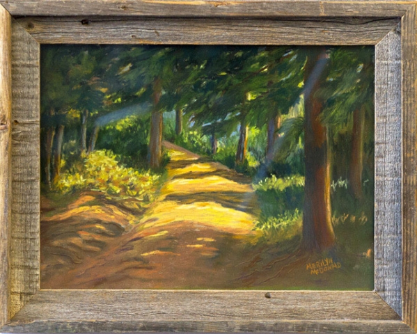 A Road in the Woods by Merilyn McDonald, Pastel, $150