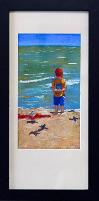 Little Beach Comber by Lynnette Brice, Pastel, $250