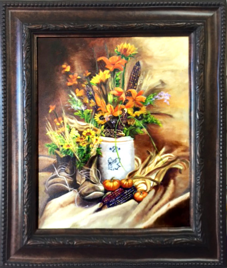 Best in Show - Daddy's Shoes by Wanda Blankenship, Oil, $375